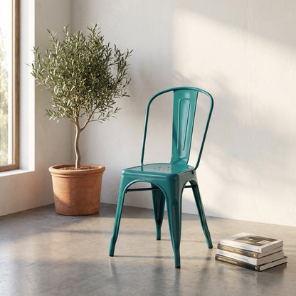 Bishop Brushed Stackable Dining Chair