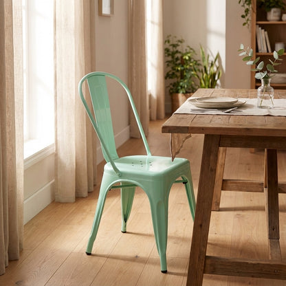 Bishop Brushed Stackable Dining Chair