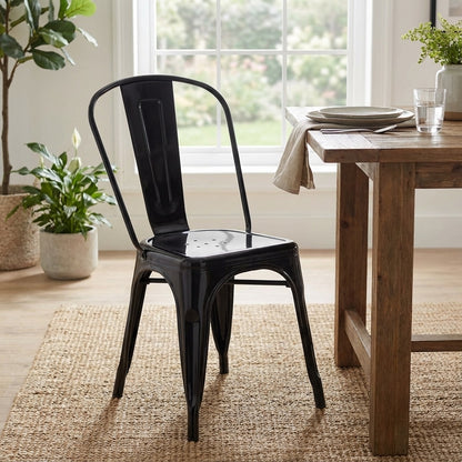 Bishop Brushed Stackable Dining Chair