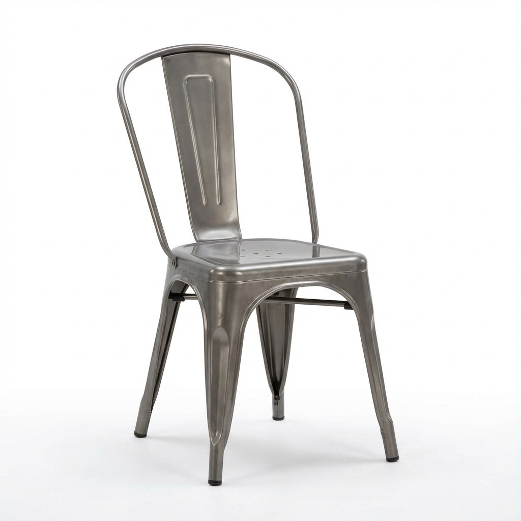 Bishop Brushed Stackable Dining Chair