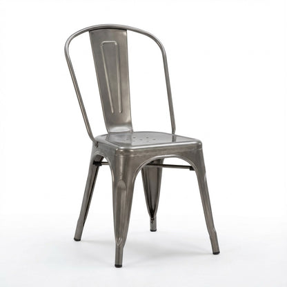 Bishop Brushed Stackable Dining Chair