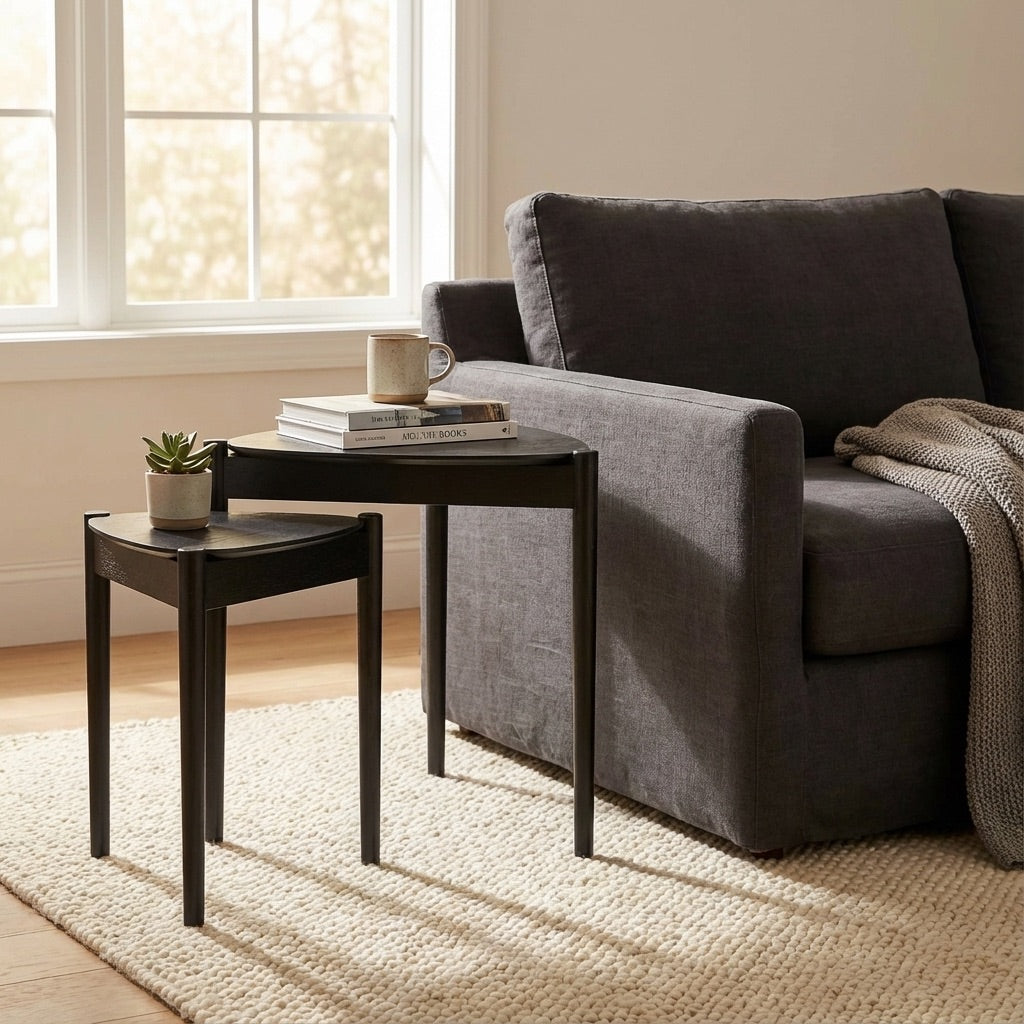 Lewis Tripod Nesting Side Tables