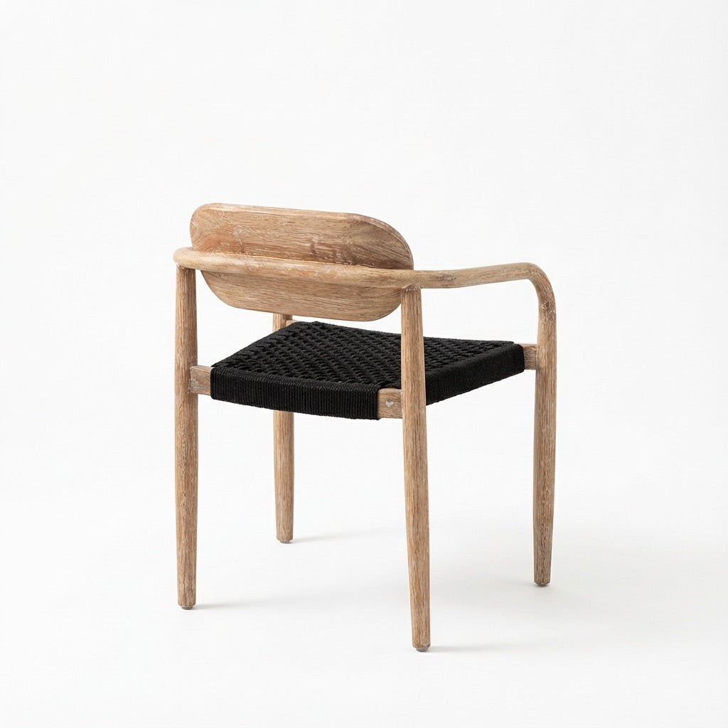 Gatlin Wooden Dining Chair with Armrests