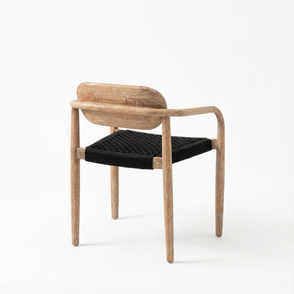 Gatlin Wooden Dining Chair with Armrests