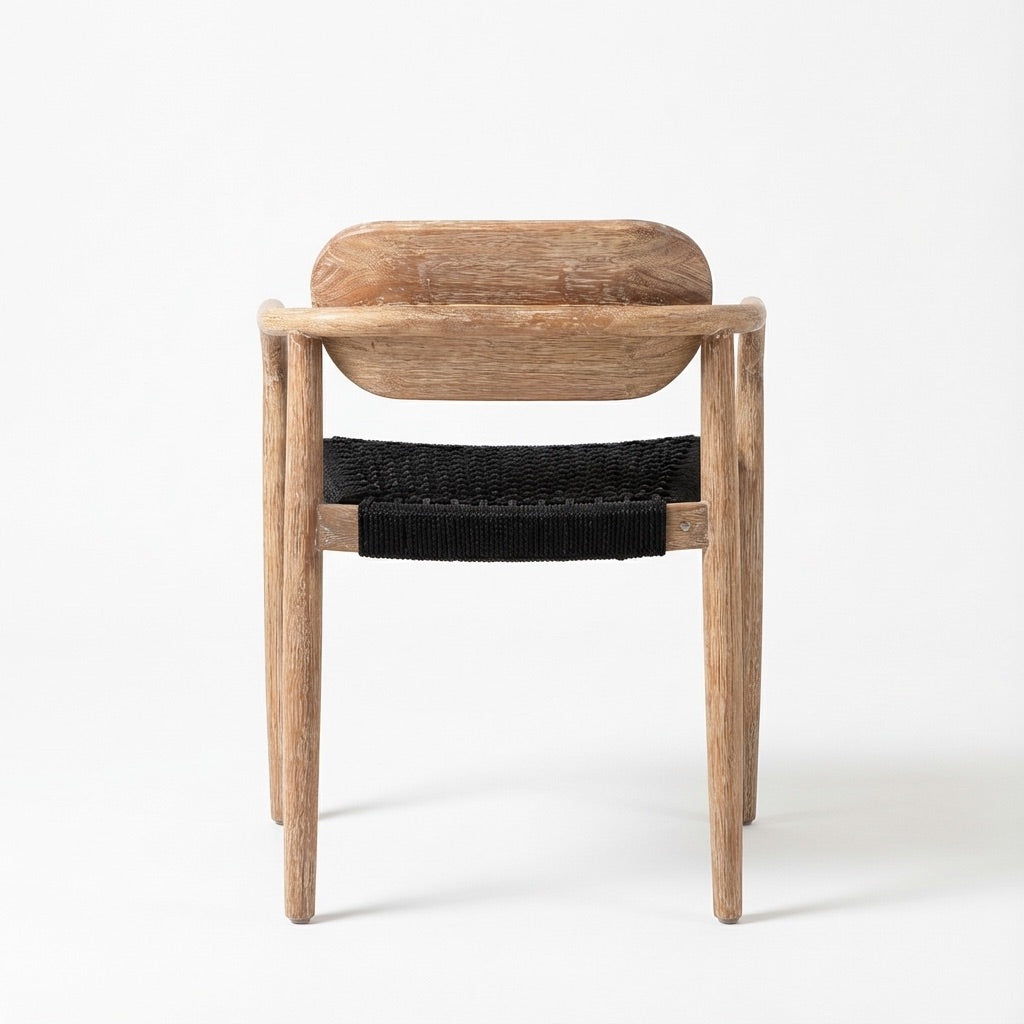 Gatlin Wooden Dining Chair with Armrests