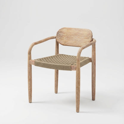 Gatlin Wooden Dining Chair with Armrests