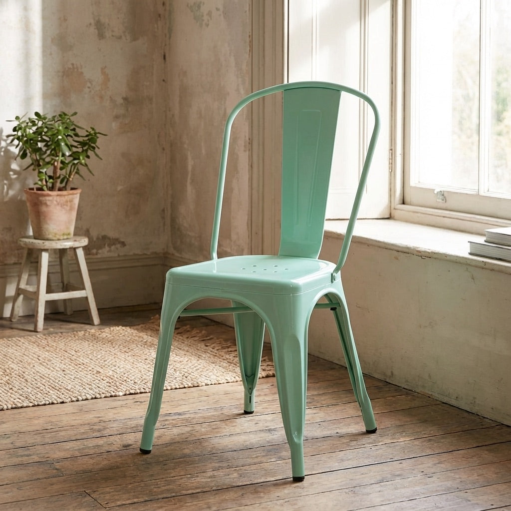 Bishop Brushed Stackable Dining Chair