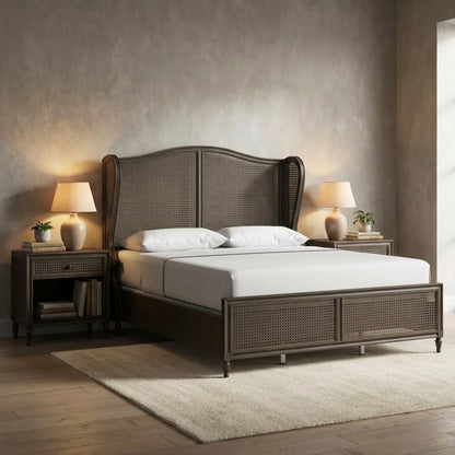 Ephraim Wingback Bed