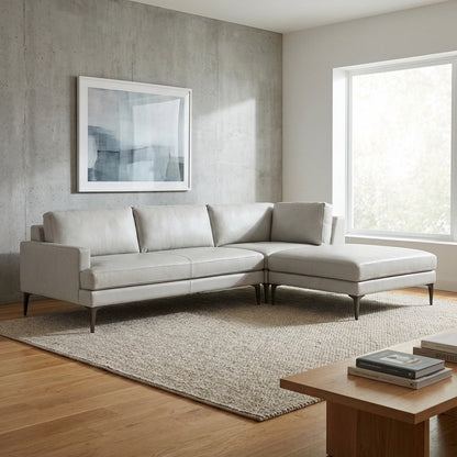 Kieran Leather 3-Piece Sofa
