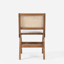 Zev Solid Wood and Rattan Upholstered Dining Chair
