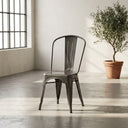 Bishop Brushed Stackable Dining Chair