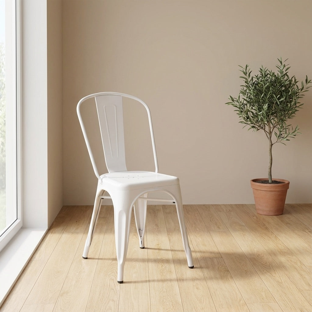 Bishop Brushed Stackable Dining Chair