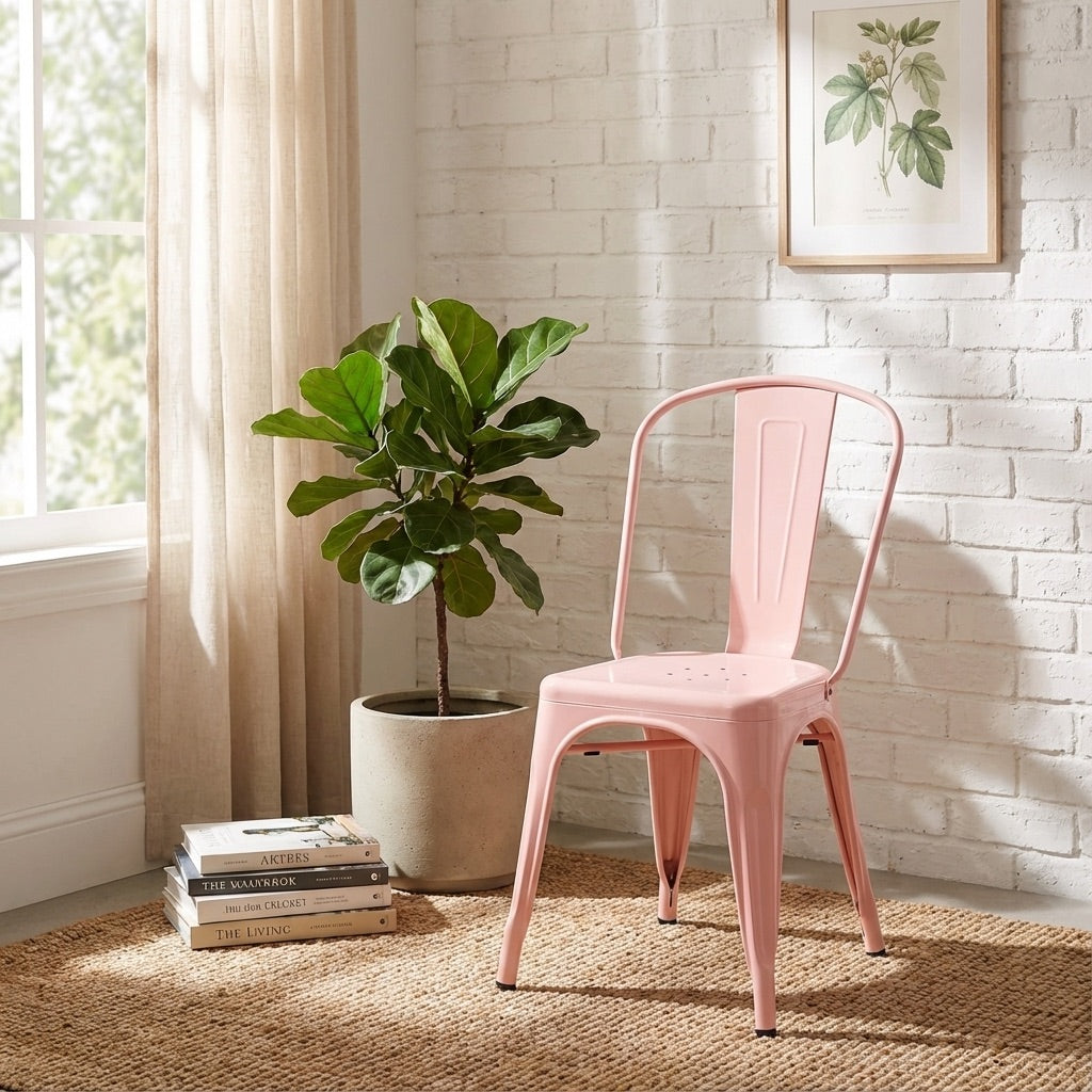 Bishop Brushed Stackable Dining Chair