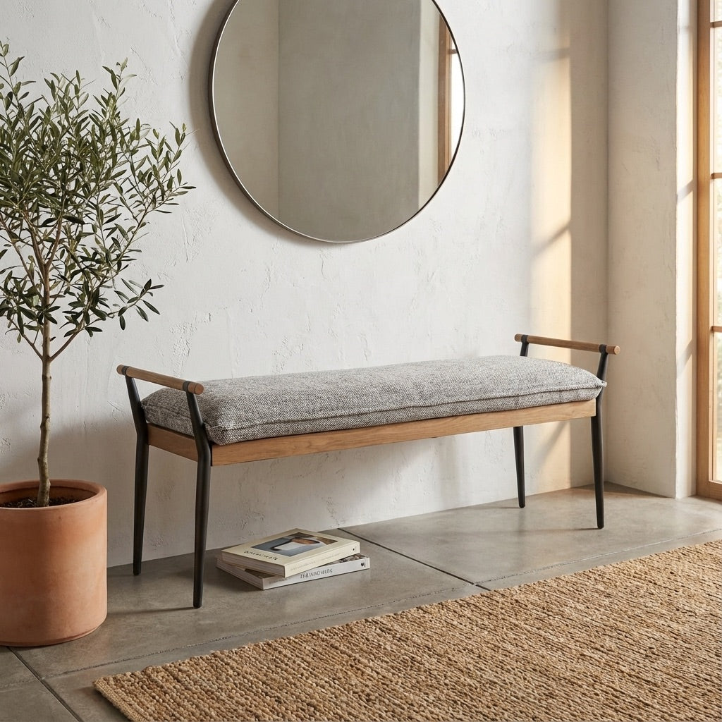 Charlie Stainless Steel Bench