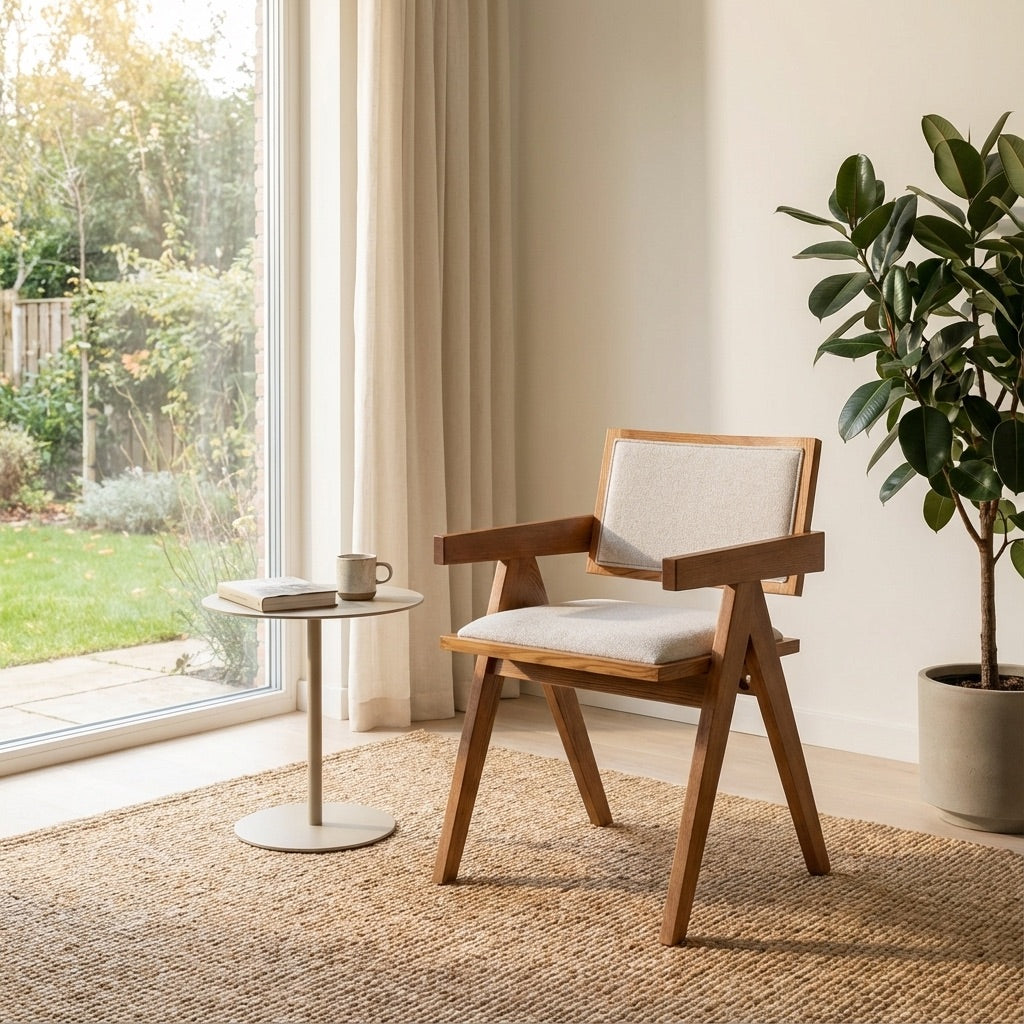 Dakari Upholstered Dining Chair with Armrests
