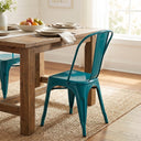 Bishop Brushed Stackable Dining Chair