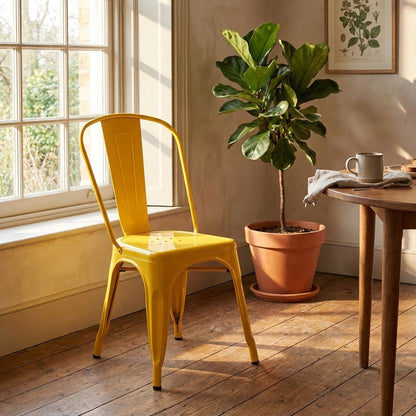 Bishop Brushed Stackable Dining Chair