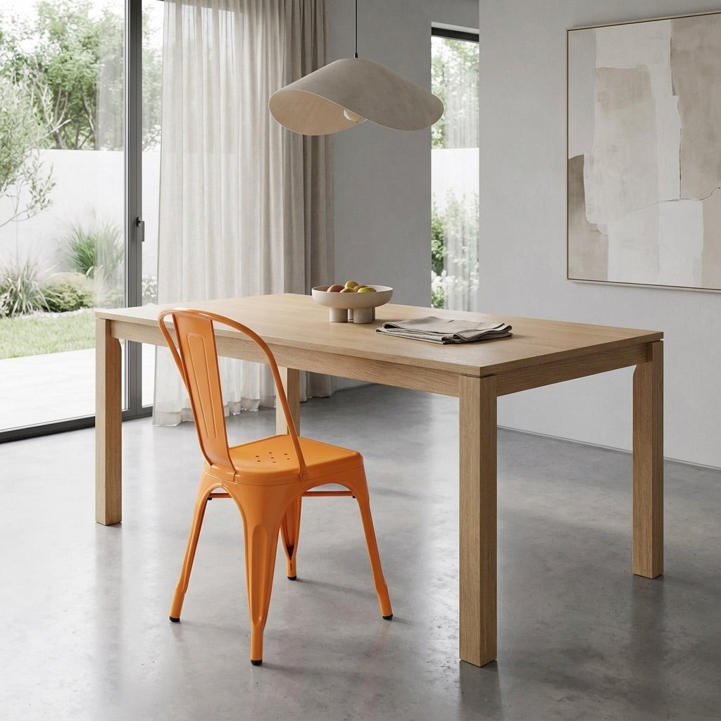 Bishop Brushed Stackable Dining Chair