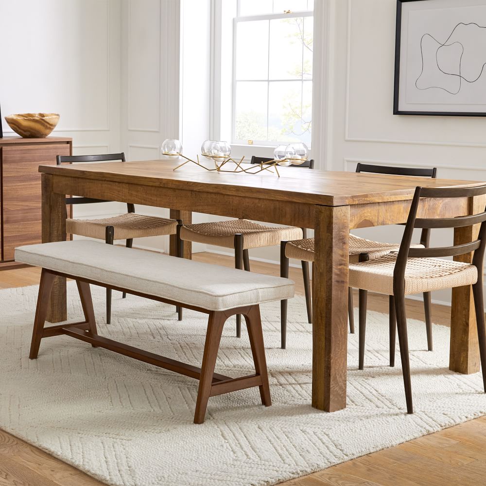 Finn Mid-Century A-Frame Dining Bench (52") - Furniture BoutiQ