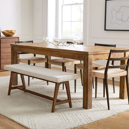Finn Mid-Century A-Frame Dining Bench (52") - Furniture BoutiQ