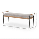 Charlie Stainless Steel Bench (59") - Furniture BoutiQ