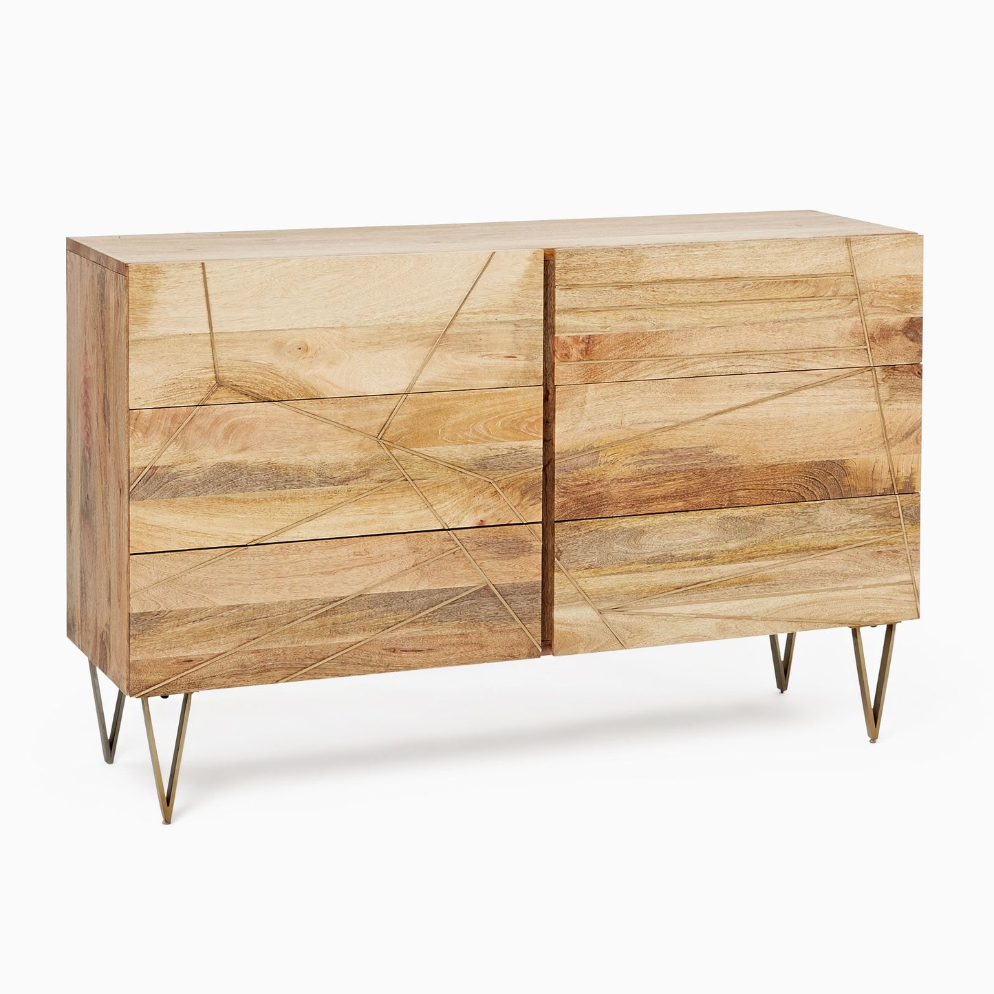 Marcelo Brass Inlay 6-Drawer Dresser