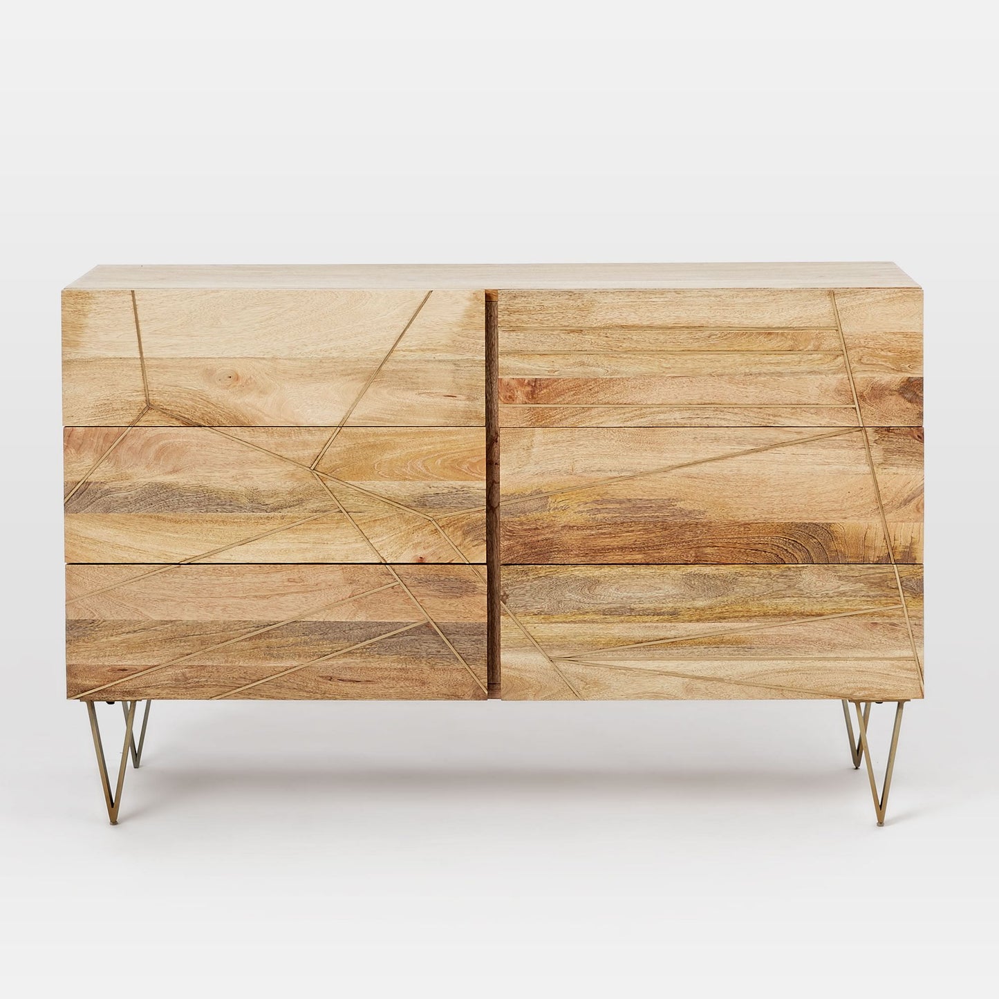 Marcelo Brass Inlay 6-Drawer Dresser