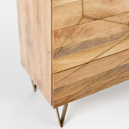 Marcelo Brass Inlay 6-Drawer Dresser