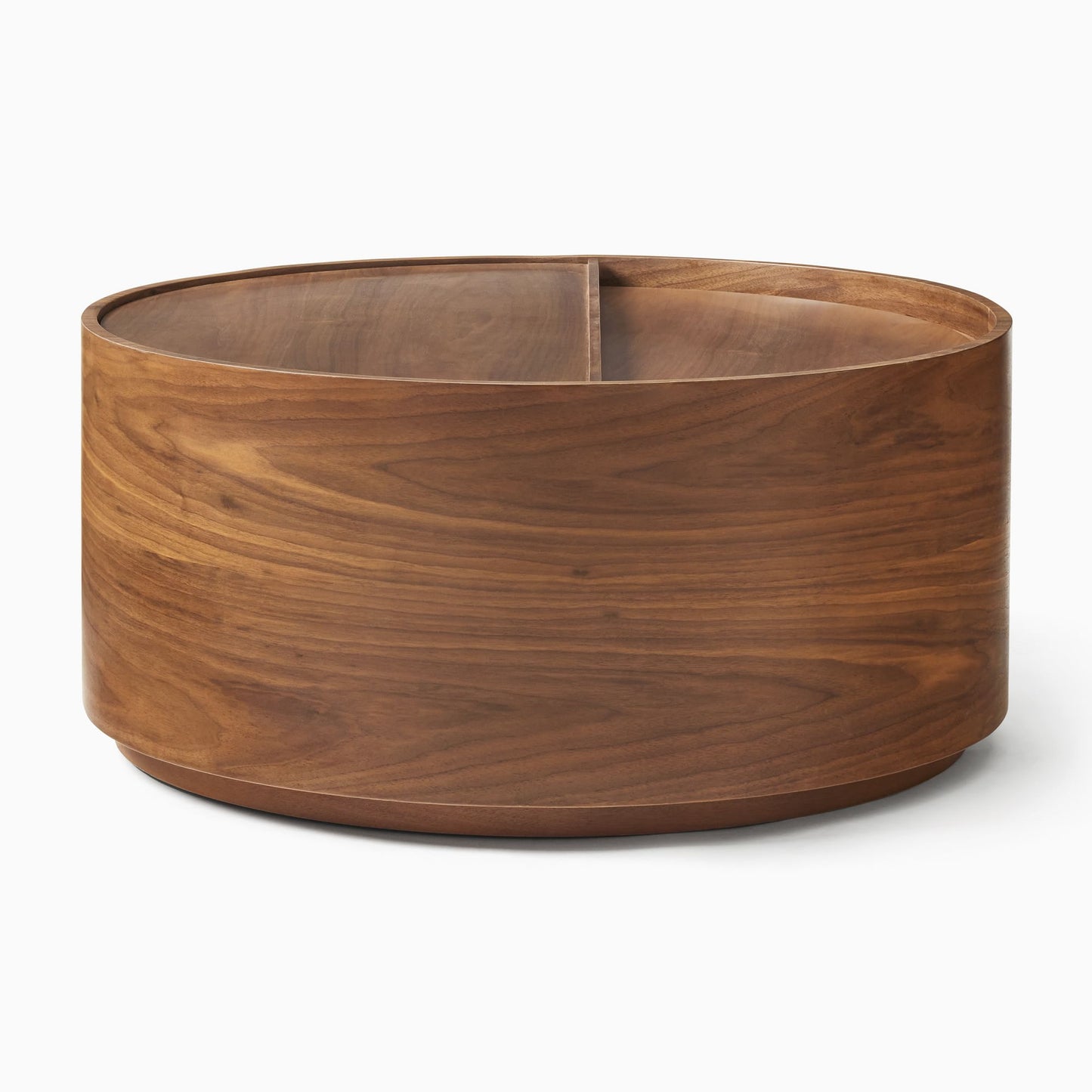 Amos Round Storage Drum Coffee Table