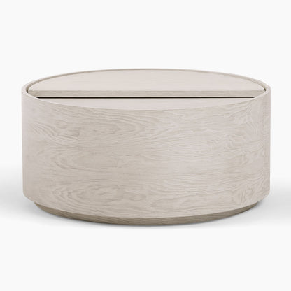 Amos Round Storage Drum Coffee Table