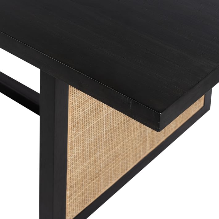 Dennis Woven Rectangle 6 Seater Dining Table