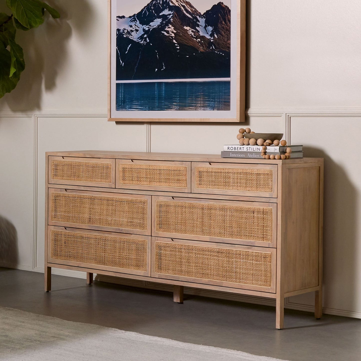 Lawrence Woven 7-Drawer Dresser